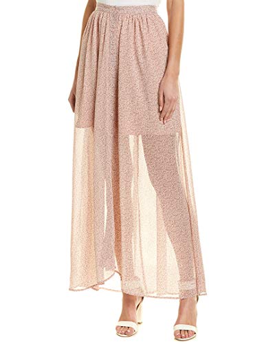 French Connection Elao Maxi Sheer Floral Printed Skirt Falda, Rosa (Teagown Multi Pink), XS para Mujer