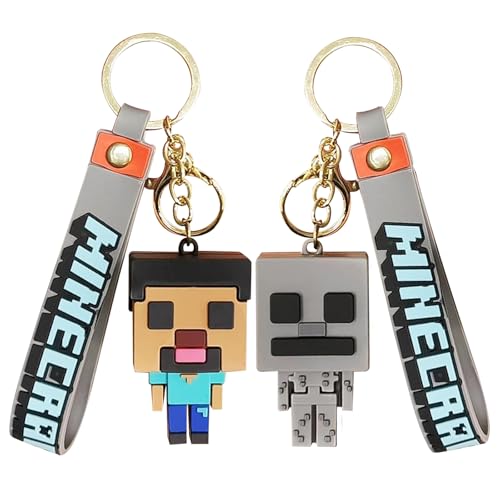 READREAM 2pcs Pixe Porte-Clés, Animé Cartoon Porte-Clés Pixe, Métal Boucle, Novelty, Unisex, Enfants Unisexes, Cadeaux Souvenirs Filles Garçons Jouet Pour...