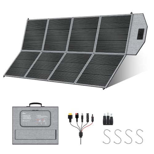 CTOLITY 400W Portable Solar Panel for Power Station, Foldable Solar Panels