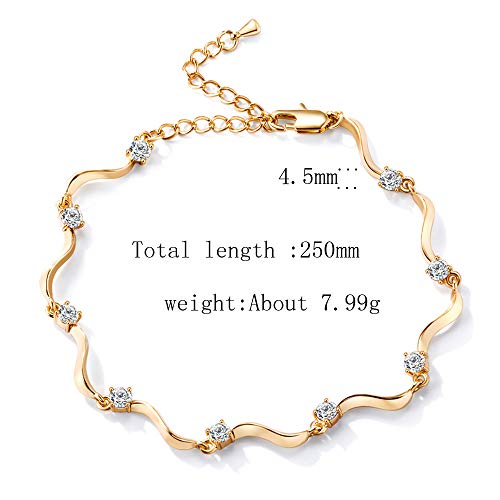 Softones 14K Gold Anklets for Women Cute Zircon Heart Ankle Bracelets for Tenn Girls Boho Beach Foot Bracelet Jewelry Gifts - Image 6