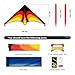 SGftre Red Large Delta Kite Flying Toys for Kids & Adults Easy to Fly，Kites Handle Line Outdoor Sports Kite Nylon Professional Wind Kites