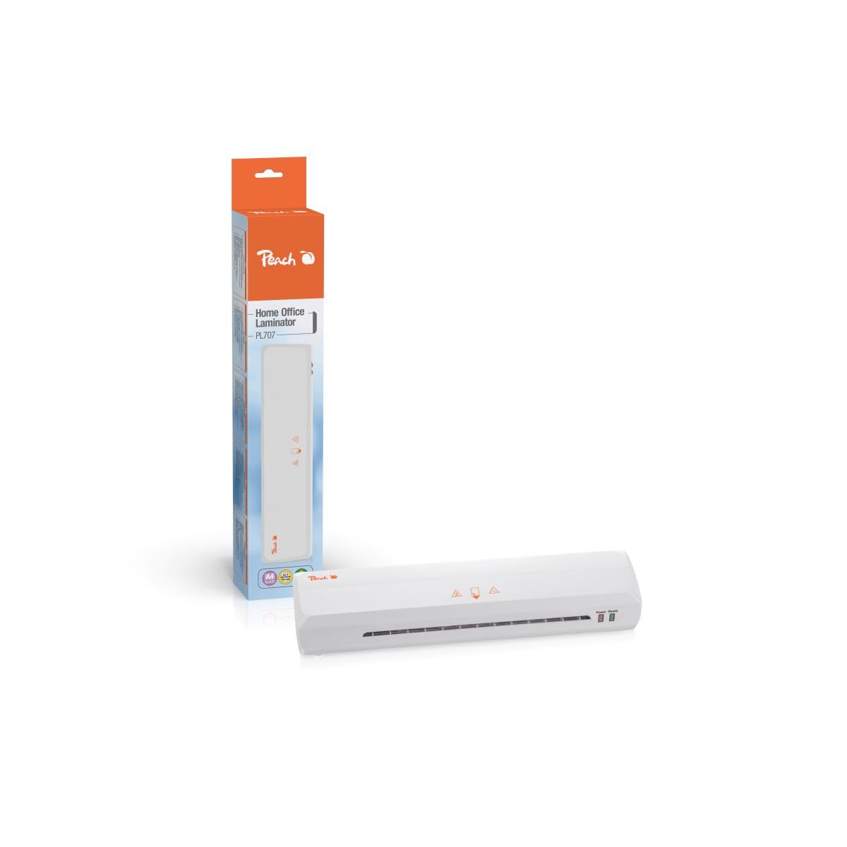 Peach Plastifieuse A4 - Pour la maison et le bureau - Convient pour tous les films courants dans toutes les tailles jusqu'à max. A4 - PL707A