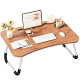 Bandeja para Cama Plegable: Mesa para Cama y Sofá con Portavasos, Mesa Cama...