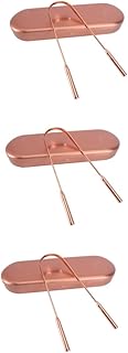 Amosfun Raspador De Língua 3 Pçs Limpador De Metal Raspador De Língua De Metal Raspador De Língua Metálico Adultos Raspador De Língua Escova De Língua Escova Oral Ferramenta De Limpeza