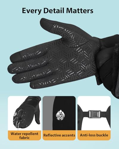 RIGWARL Running Gloves with Watch Window