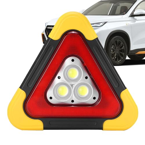 Feu d'avertissement triangulaire clignotant pour éviter le danger sur route