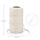 G2PLUS Beige Bäcker Bindfäden 100M Baumwolle Schnur, 2MM Bastelschnur Dekokordel Schnur Perfekt für DIY Kunstgewerbe Gartenarbeit