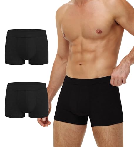 Image of Battewa Incontinence Underwear for Men 50ml Light Absorbent | Urine Leak Proof Boxer Briefs Washable Male Protective Underwear Cotton Bladder Leakage Waterproof Trunks Soft Breathable