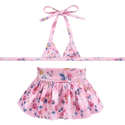 Image of CuteBone Dog Bikini Dress, Stylish Swimsuit Costume for Small Dogs, Comfortable & Adjustable Puppy Bathing Suit, Soft Outfit Pet Apparel for Beach, Pool and Summer Fun DB41M
