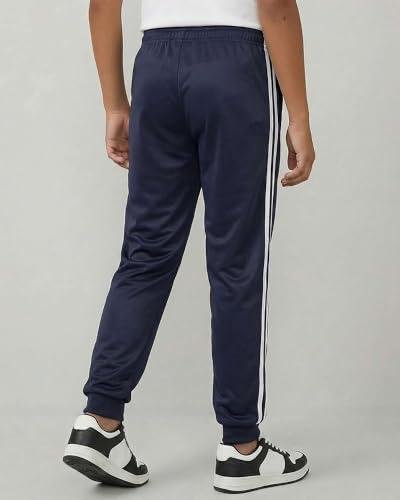 Image of Real Essentials 3 Pack: Boys' Athletic Jogger Sweatpants - Kids Teens Youth Active Sports Pants with Pockets (Sizes 5-18)