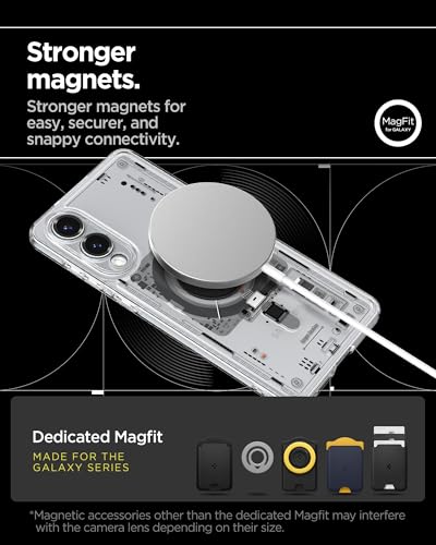 Image of Spigen Ultra Hybrid MagFit | Samsung Galaxy S25 Edge Case [MagSafe] [Transparent] Galaxy S25 Edge Back Cover | TPU+PC - Neo One