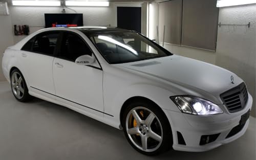 Image of HOME13 Vinyl White Matte Car Wrap Sticker Sheet Roll Air Release Bubble Free Wrap Sticker (24x48 Inches,White Matte)
