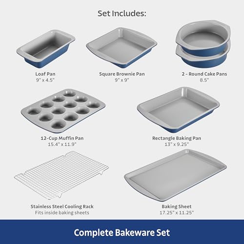 Tramontina Rise 8-Pc Ceramic Non Stick Baking Pans Set - image 4