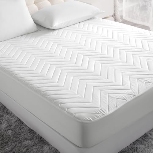 NTBAY Twin Waterproof Mattress Protector, 15 Inch Pocket, White - image 2