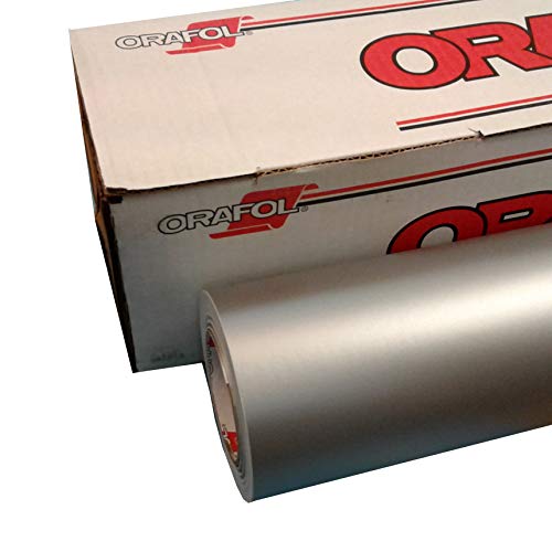 Silver Gray 24" x 30 Ft Roll of Oracal 631 Vinyl for Craft Cutters and Vinyl Sign Cutters