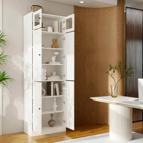 VOWNER Kitchen Pantry Storage Cabinet, DIY Large Pantry Cabinet with