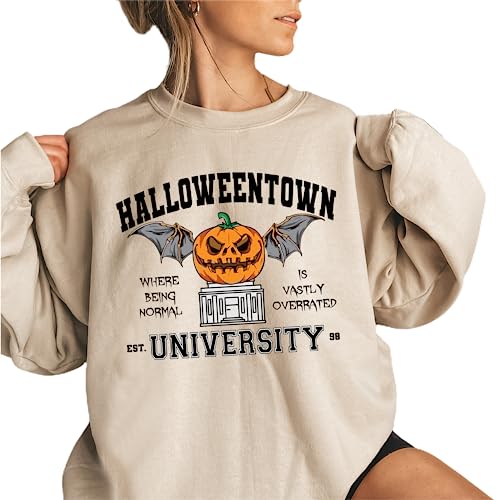 Halloweentown Sweatshirt, Vintage HalloweenTown Est 1998 Sweatshirt, Pumpkin Halloweentown Shirt, Halloween Party, Gift Halloween, Halloween Shirts for Women or Men