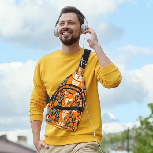 Mochila cruzada de verano transpirable riñonera cruzada multicolor gatos 6