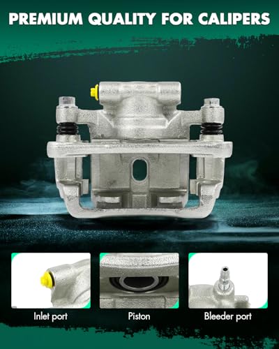 Image of SCITOO 19-B3492 Rear Right Disc Brake Caliper w /Bracket Fit For Mitsubishi For Eclipse 2006-2012,For Mitsubishi For Galant 2007-2009, Single Piston