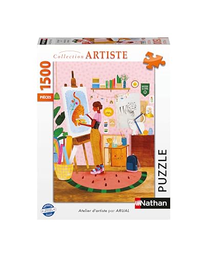 Puzzle 1500 pièces : Atelier d'artiste Laura Lhuillier Ravensburger Nathan - vue 3