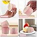 TRUSBER Pink Cupcake Liners for Baking, Standard Size Muffin Paper Liners with Gold Polka Dots, 50Pack Baking Cups for Baby Shower, Birthday Party