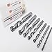 Carbide Left Hand Drill Bits Set 3-8mm Straight Shank Screw Extractor Tools for Removing Broken Bolts and Damaged Screws Compatible with Electric Drills(5mm)