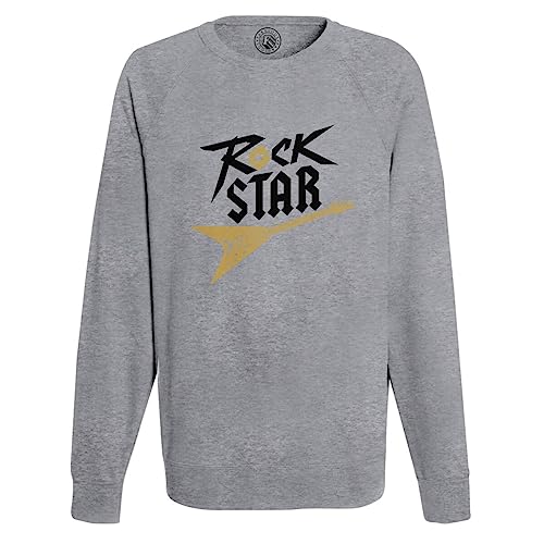 Sweat shirt homme rock star musique guitariste vêtement noir