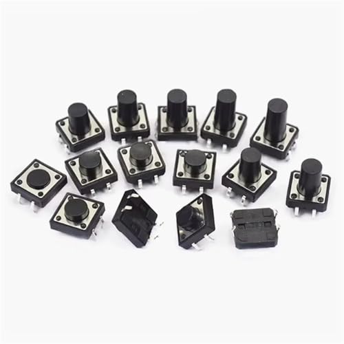 Miniinterruptor táctil de botón pulsador de 14mm para sustituir interruptores defectuosos en PCB