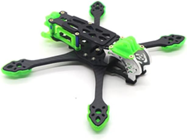 FEICHAO Drone Frame HD Digital Graphics Mounting Carbon Fiber Rack Kit Compatible with MAK5 O3 Quadcopter Drone (Green)