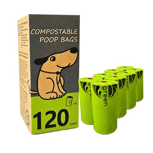 Compostable Eco-Friendly Dog Poop Bags (120 Count)