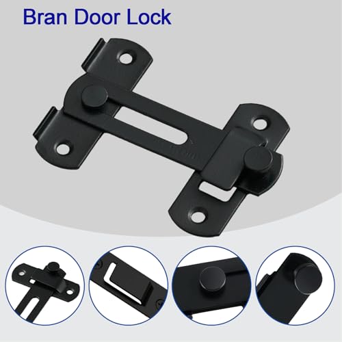 Premium Barn Door Lock- Heavy Duty 180 Degree Flip Sliding Latch Lock with Flip Door Latch & Safety Door Lock, Easy Installation, Perfect for Barn Doors, Pet Doors, Bathrooms, Sliding Doors & Cabinets - Image 4