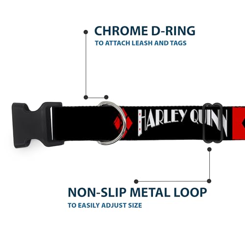 Collar plástico clip Buckle Down Harley Quinn para evitar tirones de perro 6