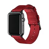 FLEXIBLE PASSFORM – Die Quick-Release-Nylon-Armbänder von Archer für die Apple Watch passen für Handgelenke von ca. 14 cm bis ca. 20 cm, abhängig von der Uhrengröße. Sie passen den meisten Männern und Frauen bequem. Hast du dennoch Probleme mit der Passform? Wir bieten eine Geld-Zurück-Garantie.