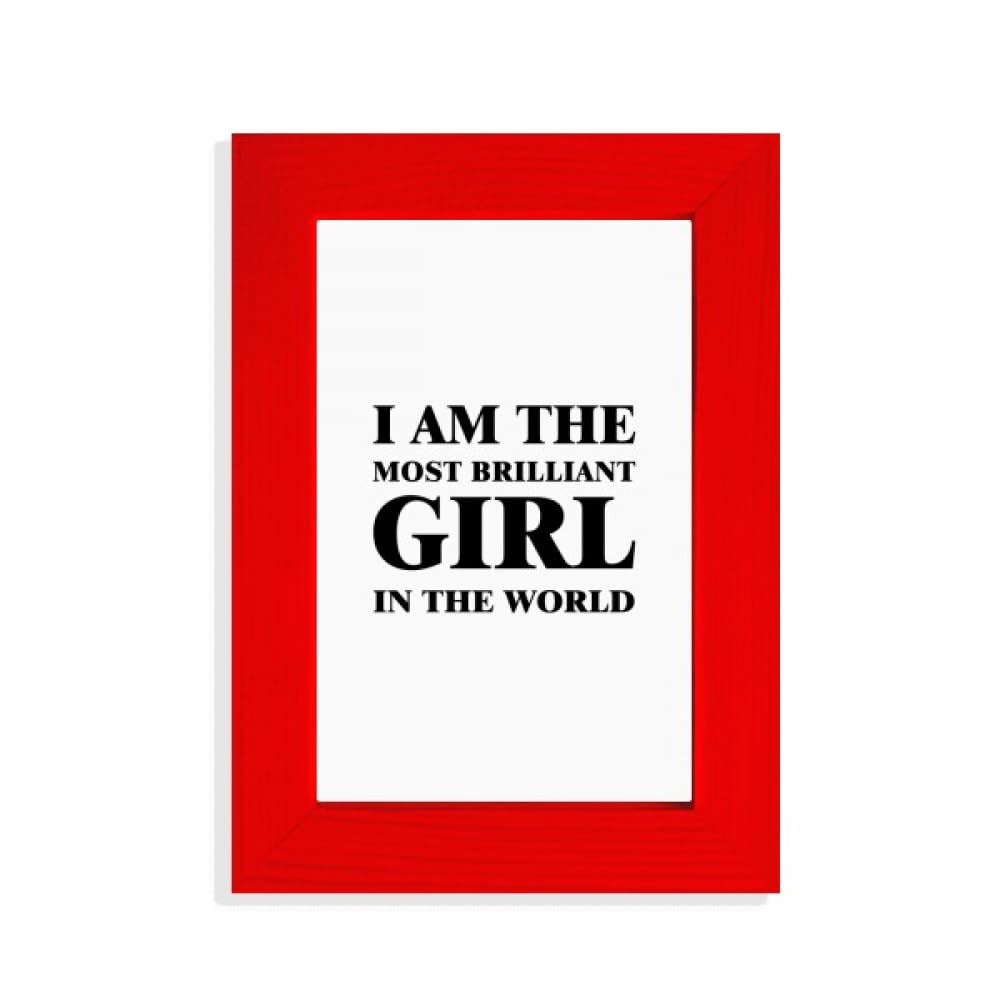 Cadre photo brillant girl rouge cadeau art déco anniversaire