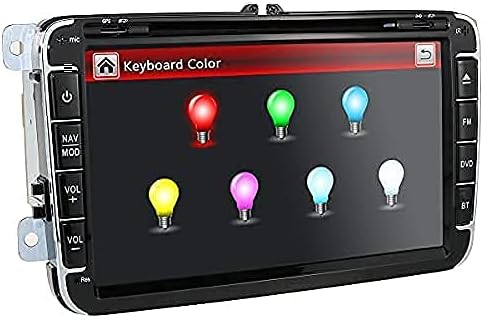 8 Inch 2 Din Car DVD Player Car Stereo for Skoda Seat Altea Golf Passat Polo Octavia Support AM FM Mirror Link SD Bluetooth SWC EQ USB Connection 1080 Subwoofer Output