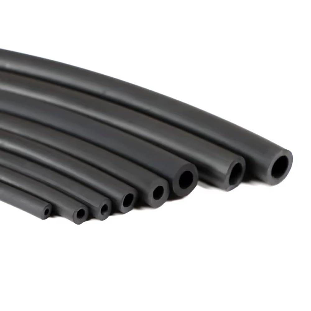 Dyibingdyb 2 Meters Viton Fkm Rubber Tubing 2Mm-25Mm Id, Black Tube, Oil Fuel Delivery Hose For Industrial Use(Id 18Mm X Od 24Mm)