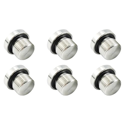 Yjcnelcr Tapón hexagonal interno de acero inoxidable 304 para sistemas hidráulicos y neumáticos
