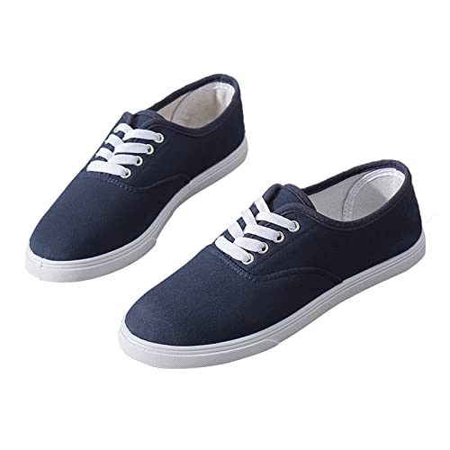 Leichte Schnürschuhe, Boxing Kung Fu Taichi Martial Arts Sneaker für Taekwondo,Blue-36 EU Cover