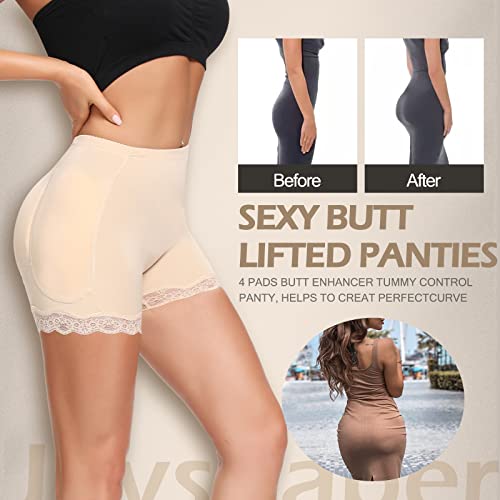 Image of JOYSHAPER Womens Padded Underwear Butt Lifter Panties Shapewear Tummy Control High Waist Hip Pads Enhancer Shorts