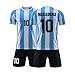 Herren-Fußballtrikot # 10 Dǐěgǒ Ǎrmǎndǒ Mǎrǎdǒnǎ / 1986 Argentina World Cup Legend Trikot, Fußballuniform Für Erwachsene Und Kinder, Sommer-Retro-Kurzarmhemd + Short M