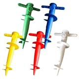 ASGRADO 2pcs Pincho Soporte para Sombrilla de Playa, Fijación en Arena, Uso en Exteriores