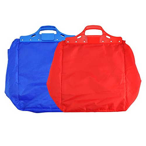 Sacs De Courses Réutilisables VAIIGO X2 – Pour Caddie, 40 Kg Max, Lavables – écolo Et Pratique