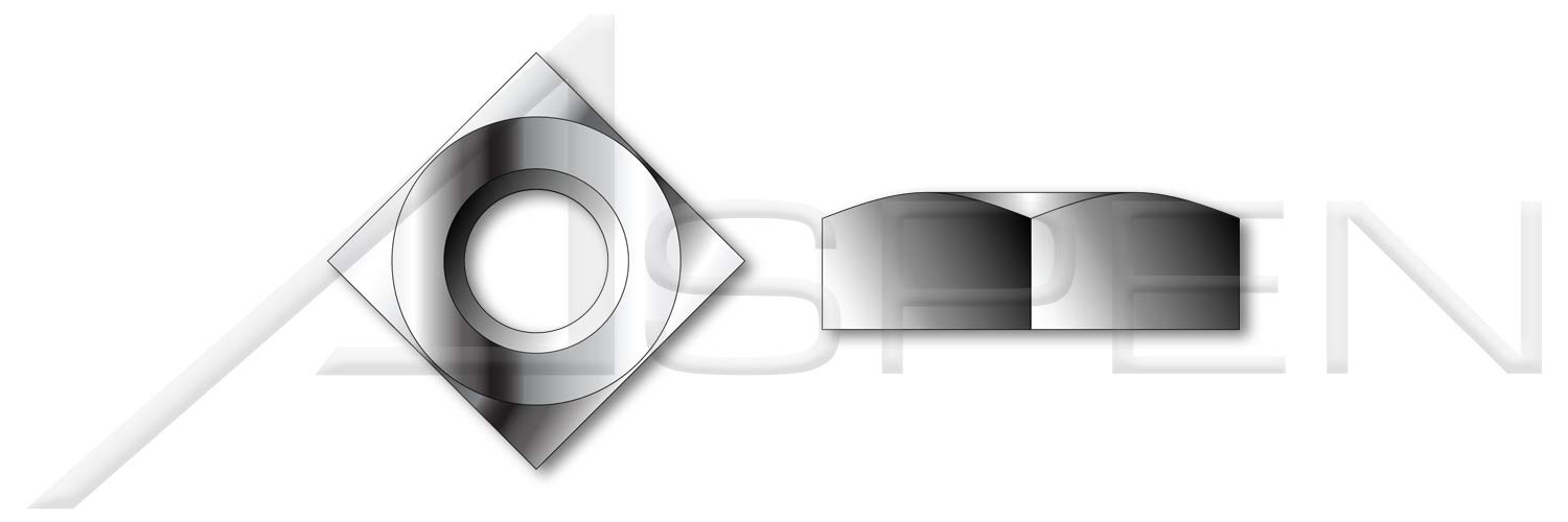 (1600 pcs) M6-1.0, DIN 557, Metric, Square Regular Nuts, A2-70 Stainless Steel