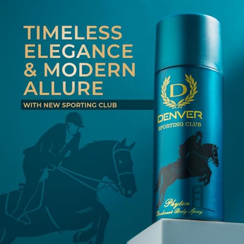 Image of DENVER Phyton Sporting Club Deodorant -165ML | Long Lasting Deo for Men & Boys