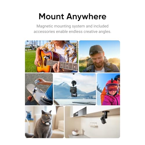 Insta360 GO 3 128GB Creator Kit Black – Small & Lightweight Action Camera, Portable and Versatile, Hands-Free POV, Mount Anywhere, Stabilization, Multifunctional Action Pod, Waterproof