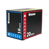 BalanceFrom 3-in-1 Foam Plyo Box, Jump Box for Home Gym, Plyometric Training, HIIT & Strength Workouts, Anti-Slip, Durable & Lightweight, Supports 350lbs,Multiple Colors