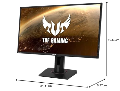 Monitor da gioco HDR TUF Gaming VG27AQ - WQHD da 27 pollici (2560 x 1440), IPS, 155 Hz*, sincronizzazione ELMB, compatibile G-SYNC, sincronizzazione adattiva, 1 ms (MPRT), HDR10, nero - Monitor - Immagine 6