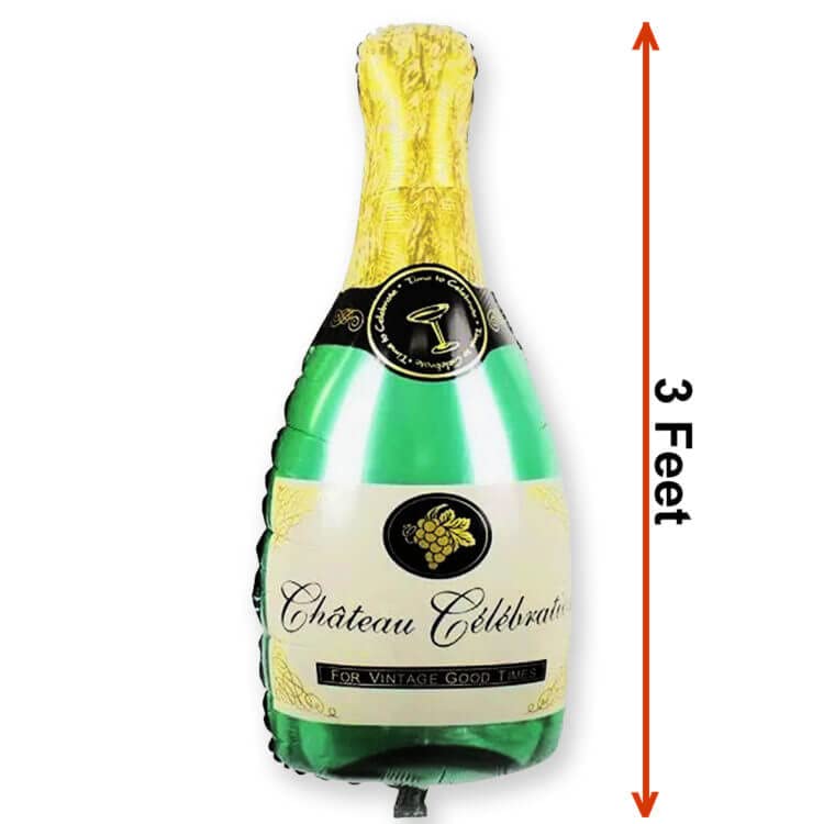 Balloonistics Large Champagne Wine Glass and Champagne Bottle Shaped Balloons 36 Inches - Image 7 thumbnail