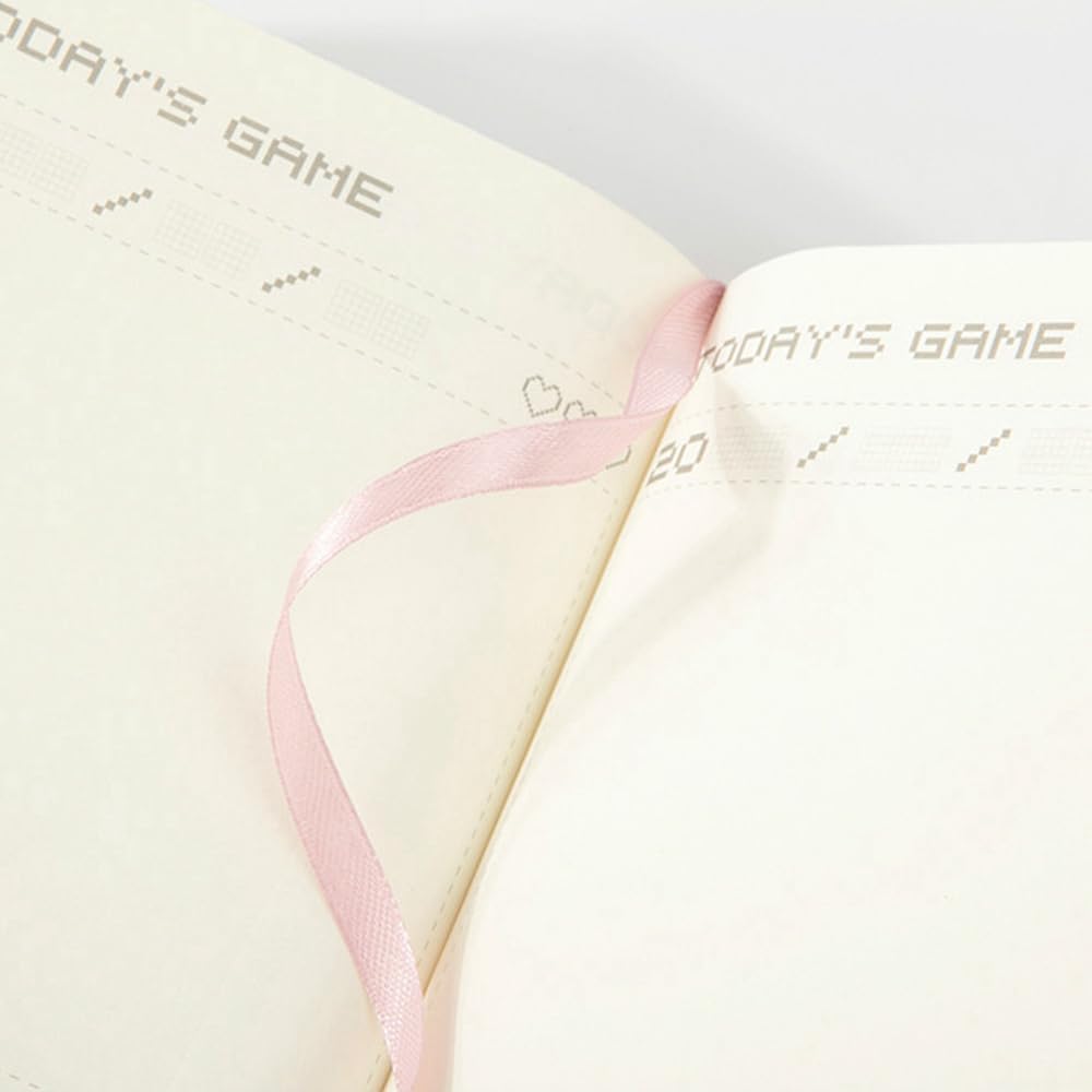 Undated Daily Planner 365 Days Notebook Game Design Pocket Organizer Appointment Book Journal Notebook A6 mini Cute Diary (Purple+Blue+Pink+Green)