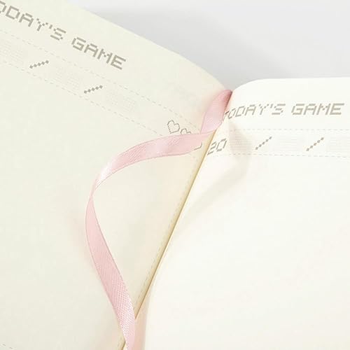 Miniatura 5 de Agenda diaria sin fecha de 365 días, diseño de juegos, organizador de bolsillo, libro de citas, diario A6, mini diario lindo (rosa)